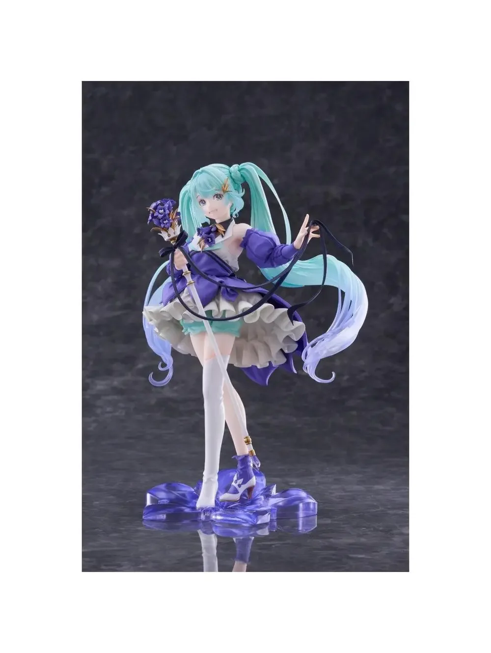 Taito Hatsune Miku Birthday 2021 Pretty Rabbit 1/7 Scale Figure New Purple Teal